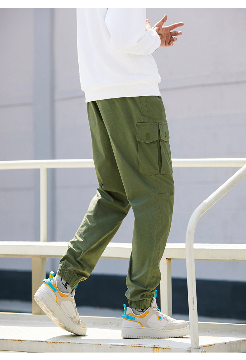 安踏休闲裤男女秋宽松潮流情侣运动长裤工装束脚裤152138509