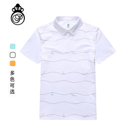 BLS-010B（PROSIMON高尔夫男款春夏短袖海洋印花翻领Polo衫）
