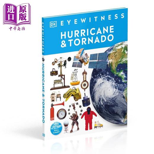 预售 【中商原版】Eyewitness系列 飓风和龙卷风百科 英文原版 Hurricane and Tornad  DK百科 气象科学 商品图1