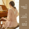 金三塔怦然心动系列睡袍法式短袖系带晨袍薄款桑蚕丝家居服 YSFCA198 商品缩略图3