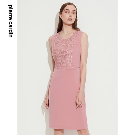 皮尔卡丹女装年夏季新款法式优雅知性端庄连衣裙P1225D1047F0 商品图1