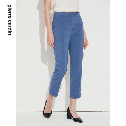 皮尔卡丹女装年夏季新款高频轻商务西装直筒裤P1226T1020L0
 商品图1