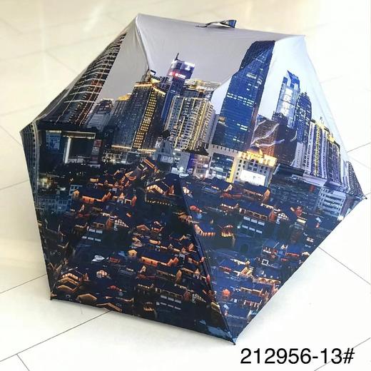 优品堂《浅夏花开》五折黑胶“全遮光”防紫外线遮阳伞 商品图9