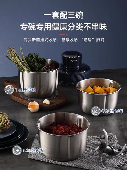 摩飞绞肉机家用电动小型多功能碎菜绞肉馅料理机不锈钢辅食搅拌机 商品图1