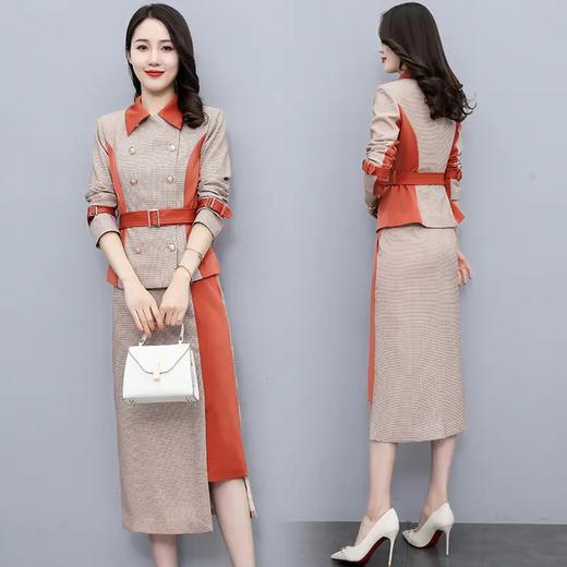 WZNH-QMC6227时尚轻奢气质显瘦职业减龄半身裙两件套 商品图1