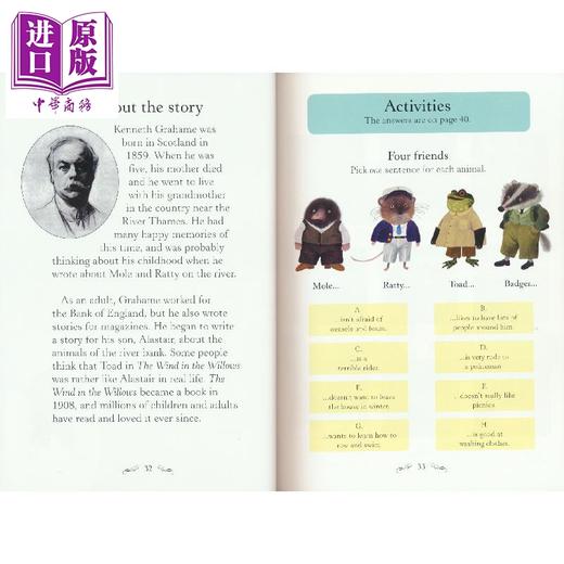 【中商原版】Usborne English Readers Level 2 The Wind in the Willows 柳林风声 英语小读者分级阅读 儿童童话故事 英文原版 商品图3