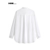 HIM漢崇  潮流男士长袖衬衫时尚经典方领简约白色休闲衬衣2026春季 商品缩略图1