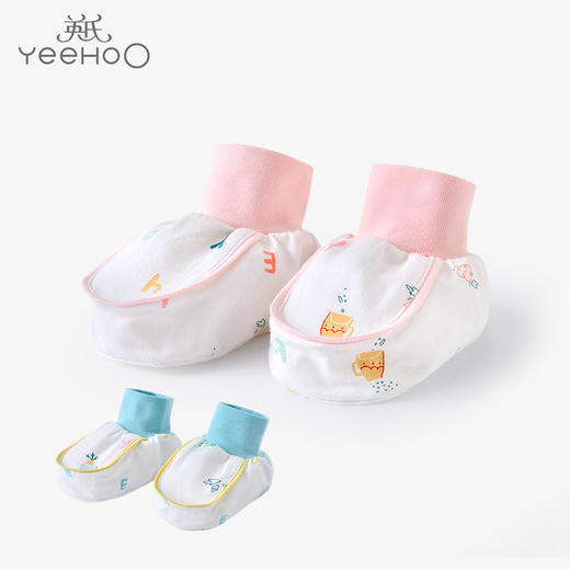 英氏婴儿脚套初生婴儿防寒防蚊虫鞋袜套脚YLSOJ02001A YLSOJ02002A 商品图0