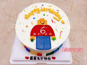 乐高/送小男孩/男宝宝的蛋糕-低糖处理无添加