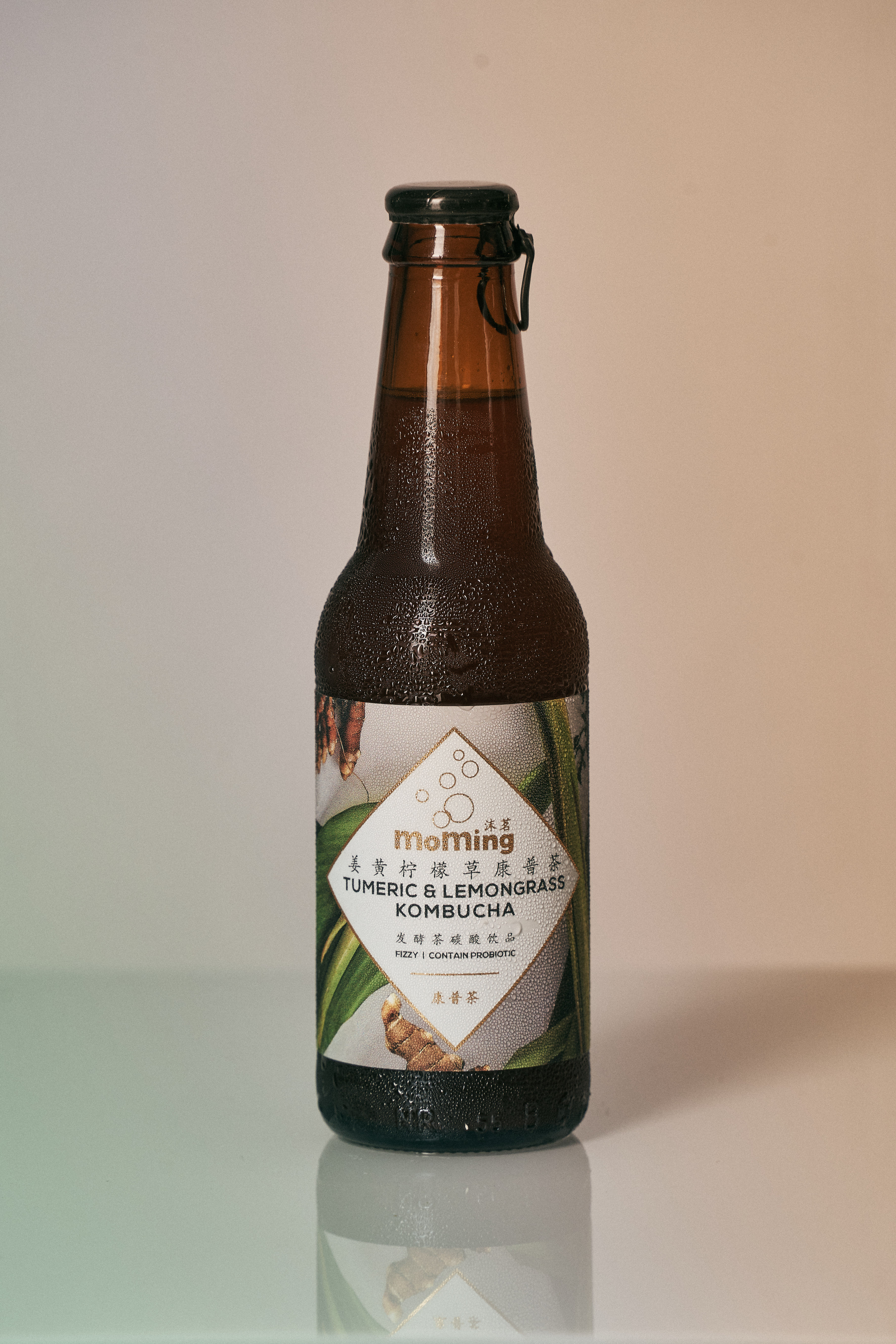 MoMing Tumeric & Lemongrass Kombucha 沫茗姜黄柠檬草康普茶 230ml