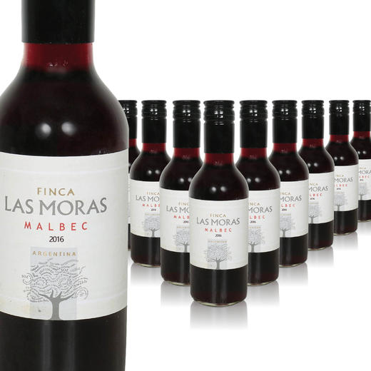 【整箱12瓶】小瓶罗斯摩萨马尔贝克红葡萄酒  Las Moras Malbec 2016 12*187ml 商品图0