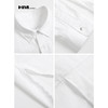 HIM漢崇  潮流男士长袖衬衫时尚经典方领简约白色休闲衬衣2026春季 商品缩略图3
