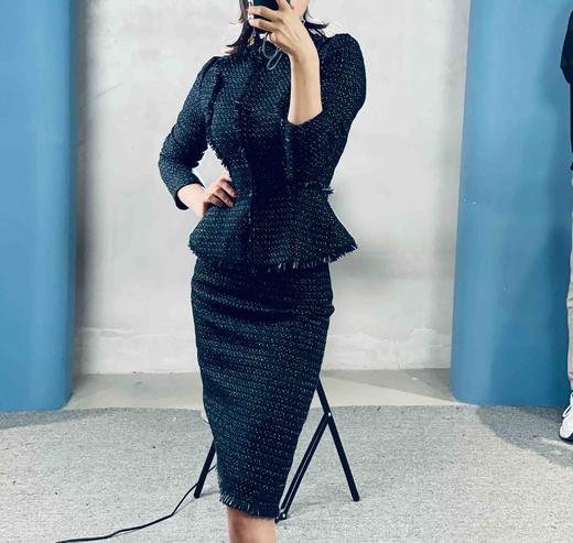 颈袖添香-套裙J7301611B立领小香套裙新款 商品图5