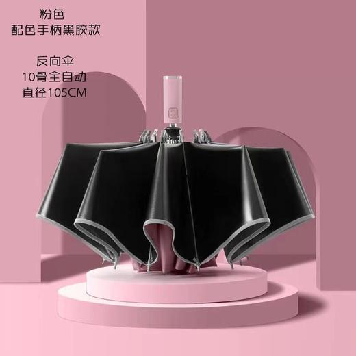 【全自动反向伞 强反光 便携安全】三折叠晴雨伞全自动大号太阳伞黑胶遮阳防晒防紫外线反向伞 商品图10