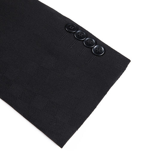 GOOD LUCK/德鲨雅致菠萝针挑洞提花英伦棋盘格肌理图案西装外套LY25211-810 商品图7