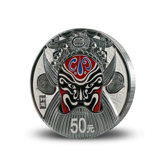 河南中钱  中国金币 2012年京剧脸谱第三组—钟馗 5盎司彩色银币 商品图1