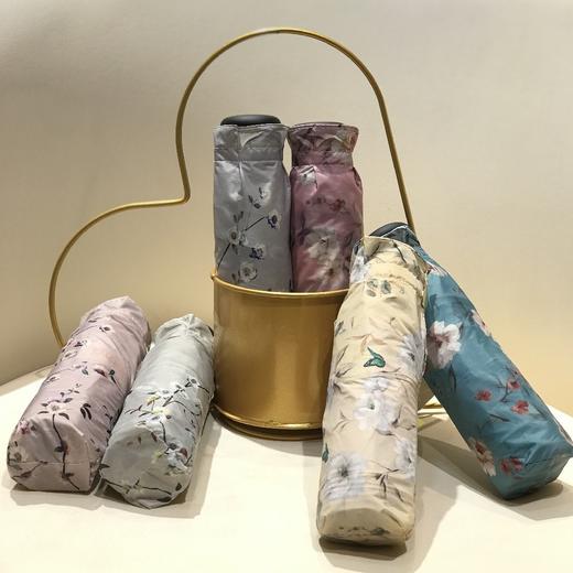 优品堂《如花如歌》五折“碳纤”超轻防紫外线手机伞 商品图0
