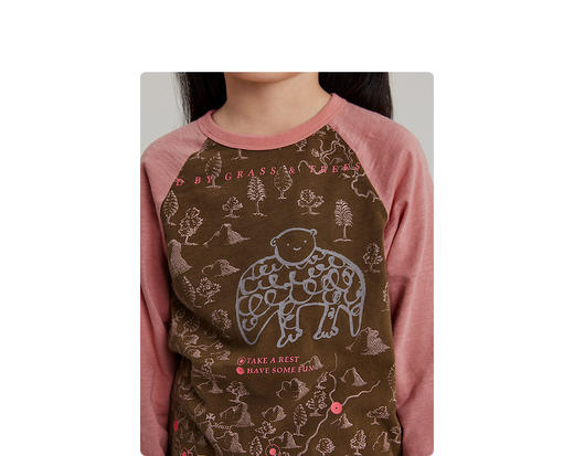 江南布衣婴童  22年春装新品长袖T恤  1MB133010 商品图4