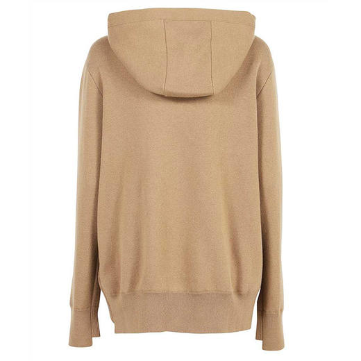 BURBERRY 巴宝莉 女士TB专属标识图案羊毛混纺连帽针织衫 驼色 8042214 A1420 商品图1