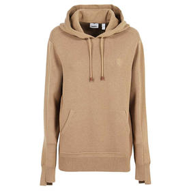 BURBERRY 巴宝莉 女士TB专属标识图案羊毛混纺连帽针织衫 驼色 8042214 A1420