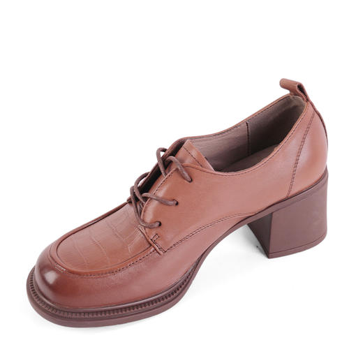 弗洛丹尼2022圆头超轻中跟时尚女鞋 D225579 商品图1