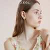 ZEGL花朵耳环女2022年新款潮耳钉高级感轻奢冷淡风925银针耳饰品 商品缩略图3