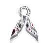 ALEXANDER MCQUEEN 亚历山大麦昆 黑骷髅爱心星月 女士围巾 混色 665607 3418Q 9260 商品缩略图0