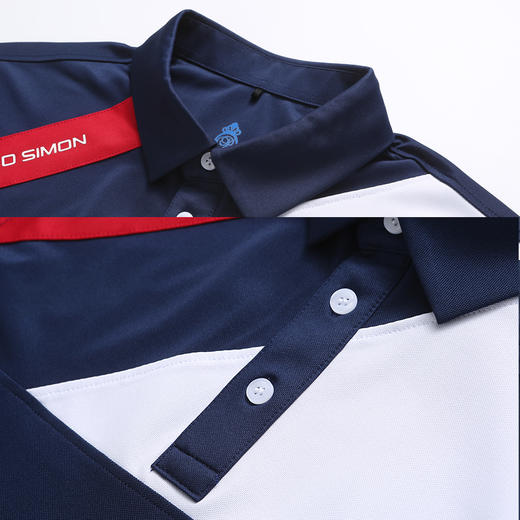 BLS-002B（PROSIMON高尔夫男款春夏拼接短袖翻领Polo衫） 商品图2