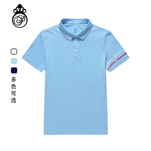 BLS-005C（PROSIMON高尔夫男款春夏袖口印花短袖翻领Polo衫） 商品图0