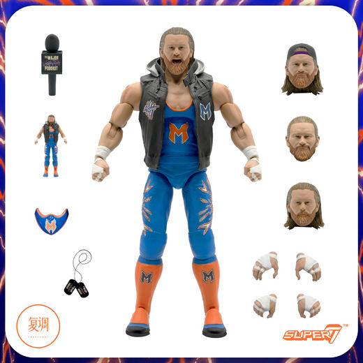 现货 Super7 Major Wrestling Figure Podcast ultimates！系列1 潮玩 商品图5