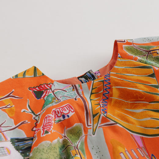 【马克珍妮 芦芙系列】夏装新款 女童艺术印花小衫220330 商品图2