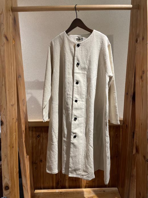 （4折）FRANCESCA AMAM LABEL军绿/米白/黑圆领中长外套 商品图13