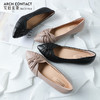 安启美奈足弓不累脚舒适单鞋女职业尖头浅口平底鞋女52727 商品缩略图0