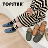 【清仓特价不退不换】TOPSTAR官方女童复古小皮鞋英伦风儿童皮鞋魔术贴软底鞋女童皮鞋1613 商品缩略图3