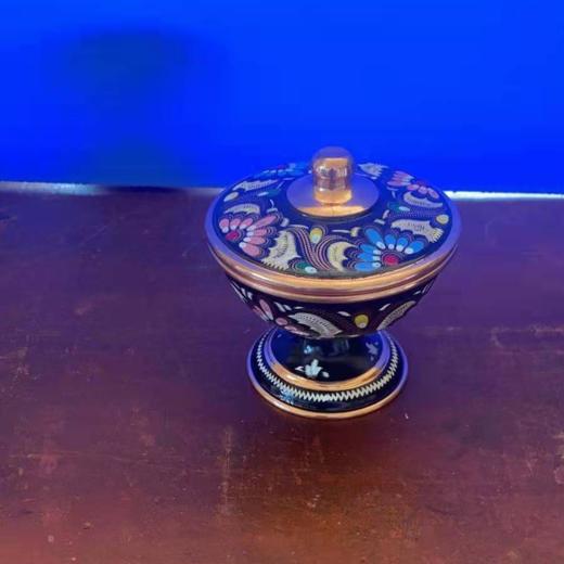 320147手工紫铜雕花珐琅彩-罐H 9/10* 商品图3