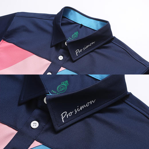 BLS-007A（PROSIMON高尔夫男款春夏短袖数码印花翻领设计Polo衫) 商品图2