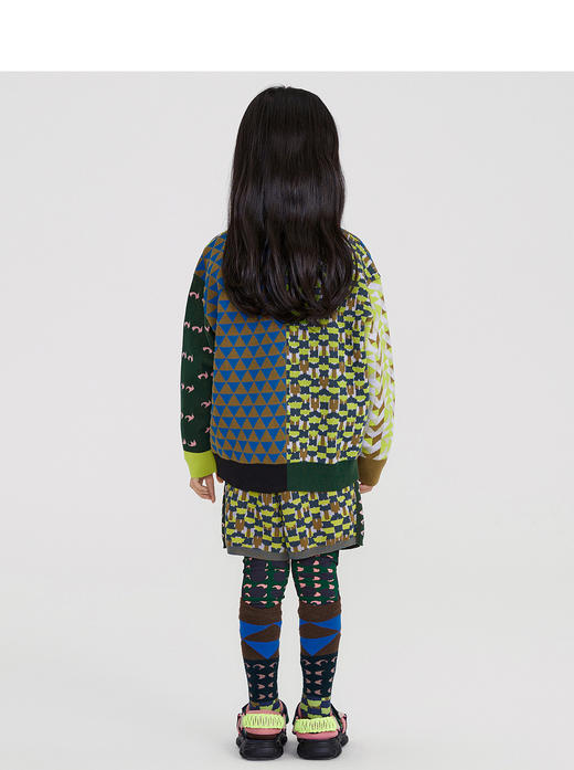 江南布衣婴童  22年春装新品 短款开襟毛衫   1M1390190 商品图3