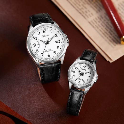 西铁城日本官方正品多局接收电波万年历光动能日历男表CB0250-17A 商品图11