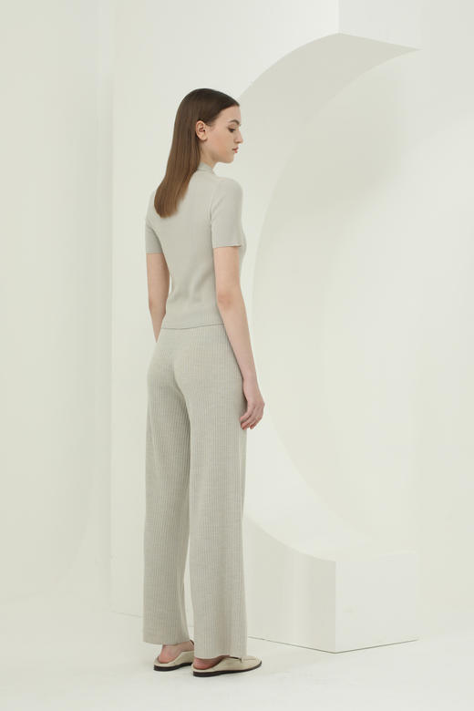 CARA时尚翻领短袖针织开衫	KB221MKC0004 商品图3