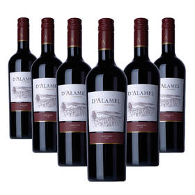 【整箱六瓶】黛拉美-卡门乐红葡萄酒 D`ALAMEL CARMENERE 2012 750ml*6