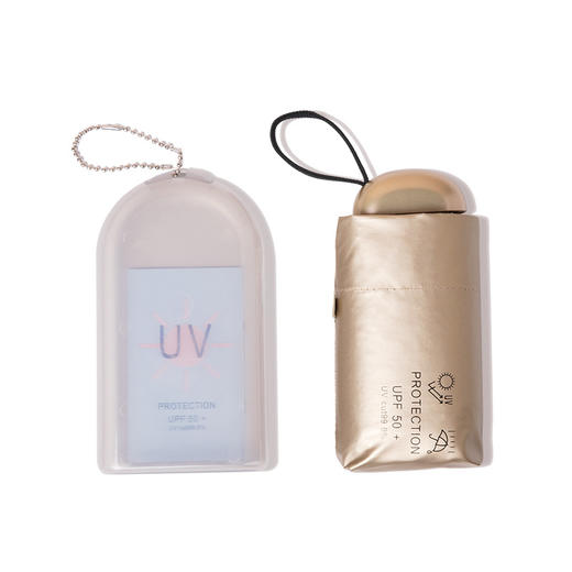 【小身材大伞面 轻松隔离紫外线】超小14cm钛银防晒防紫外线折叠伞晴雨伞两用便携钛金遮阳太阳伞女 商品图4