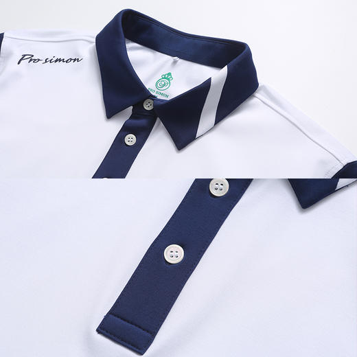 BLS-003A（PROSIMON高尔夫男款春夏短袖不对称翻领设计Polo衫) 商品图2