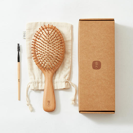 初心| 顺发气垫按摩梳子榉木方形椭圆气囊梳 商品图4