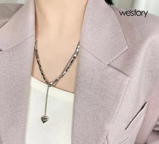 westory2022年新款女轻奢锁骨链潮卫衣挂件配饰品 商品图0