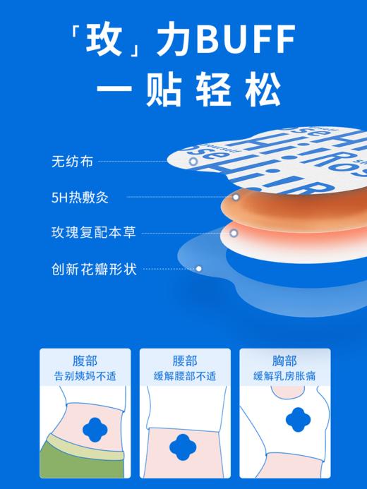 [屁侠推荐]真不二玫瑰灸贴 7片/盒 姨妈不适/乳房胀胀/腰部不适 香香暖暖舒缓 商品图2