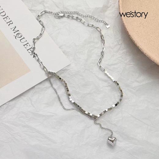 westory2022年新款女轻奢锁骨链潮卫衣挂件配饰品 商品图1