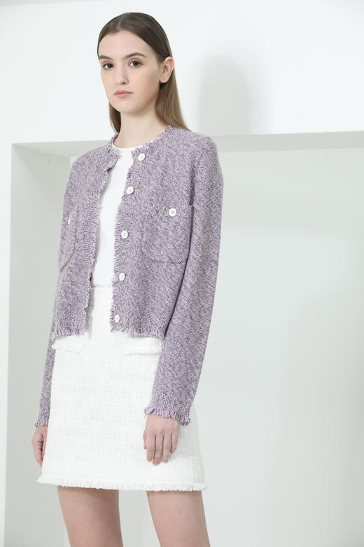 CARA 时尚贴兜针织开衫 KB221MKC0011 商品图3