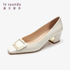 莱尔斯丹2022春夏新款时尚优雅方形饰扣女单鞋3M40902 商品缩略图4