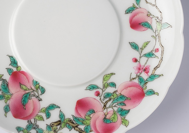 【下单现做5天发货】徐窑·粉彩桃系列,传自400年徐家窑,采珍贵原矿料