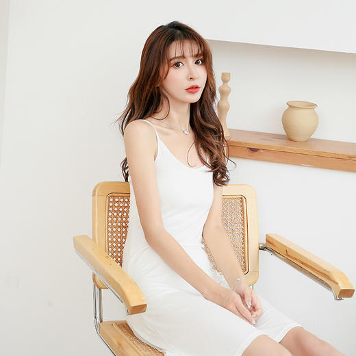 2022新款莫代尔吊带裙短中长3款打底长裙家居裙女士外穿连衣裙 商品图2